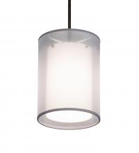 Meyda White 216019 - 8" Wide Cilindro Textrene Pendant