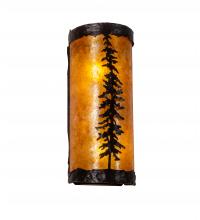 Meyda White 217915 - 5" Wide Tall Pines Wall Sconce