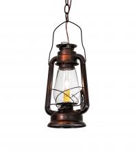 Meyda White 218760 - 7" Wide Miners Lantern Mini Pendant