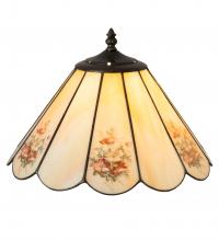 Meyda White 218814 - 13" Wide Pansies Shade