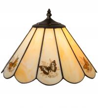 Meyda White 218817 - 13" Wide Butterfly Shade