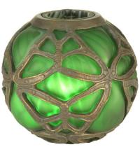 Meyda White 22120 - 6"H Castle Butterfly Orb Shade