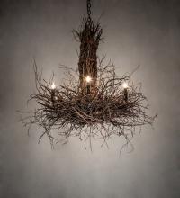 Meyda White 226214 - 36" Wide Twigs 6 Light Chandelier