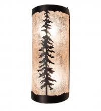 Meyda White 231470 - 5" Wide Tall Pines Wall Sconce