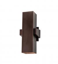 Meyda White 238928 - 6" Wide Quadrato Torre Wall Sconce