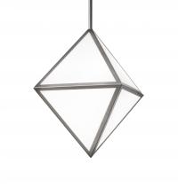 Meyda White 241964 - 18" Square Argyle Pendant