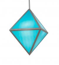 Meyda White 242774 - 18" Square Argyle Pendant