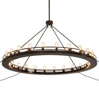 Meyda White 249013 - 72" Wide Barbury 24 Light Chandelier