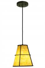 Meyda White 250004 - 8" Wide Cilindro Palomino Mini Pendant