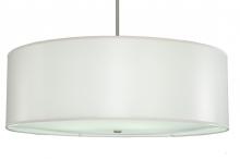 Meyda White 250037 - 42" Wide Cilindro White Trilam Textrene Pendant