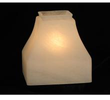 Meyda White 26250 - 5"Sq Bungalow Alabaster Shade