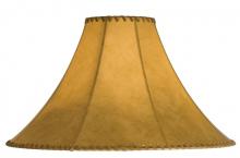 Meyda White 26353 - 20" Wide X 13" High Faux Leather Tan Hexagon Shade