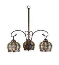 Meyda White 27420 - 26"W Jeweled Basket 3 LT Chandelier