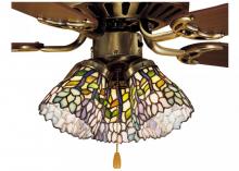 Meyda White 27476 - 4"W Wisteria Fan Light Shade