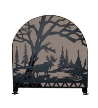 Meyda White 28735 - 30"W X 30"H Moose Creek Arched Fireplace Screen