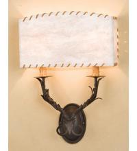 Meyda White 29143 - 14.5"W Ranchero Wall Sconce