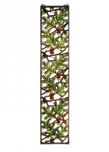 Meyda White 31267 - 9"W X 42"H Acorn & Oak Leaf Stained Glass Window