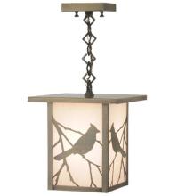 Meyda White 43378 - 9"Sq Hyde Park Song Bird Ceiling Mini Pendant