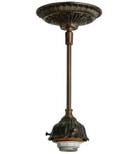 Meyda White 48917 - 5" Wide Mahogany Bronze 1 Light Pendant Hardware