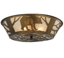 Meyda White 51497 - 22"W Bear on the Loose Flushmount