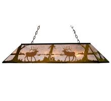 Meyda White 67745 - 72"L Elk at Lake Oblong Pendant