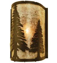 Meyda White 68169 - 8"W Tall Pines Wall Sconce