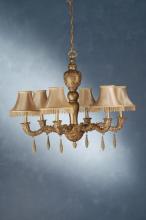 Meyda White 69562 - 36" Wide Monticello 6 Light Chandelier