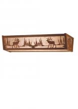 Meyda White 81148 - 30" Wide Elk at Lake Vanity Light